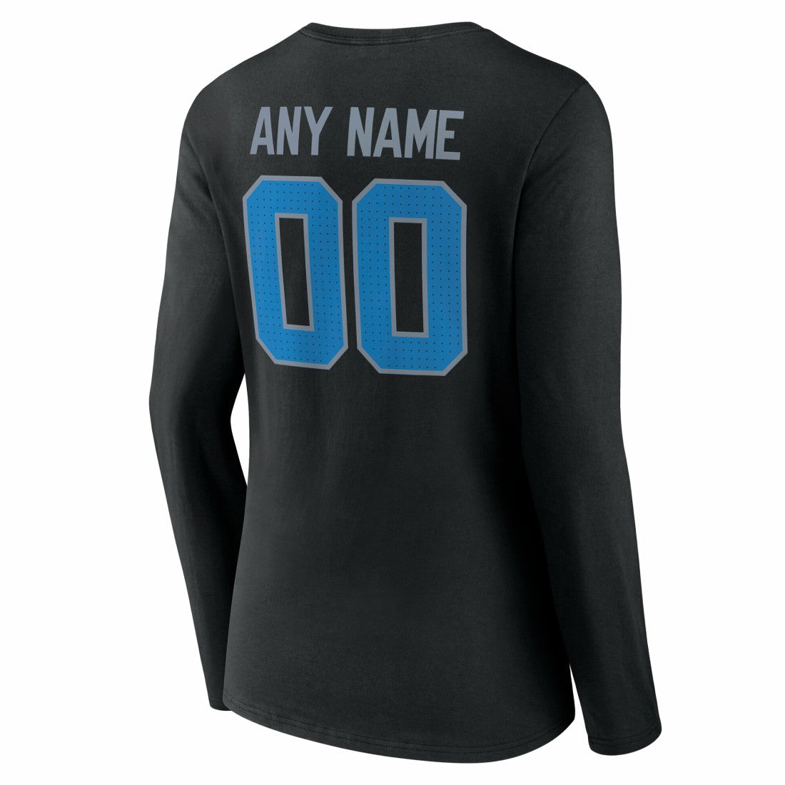 Women's Team Authentic Personalized Name & Number Long Sleeve V-Neck T-Shirt - Detroit Lions T-shirts