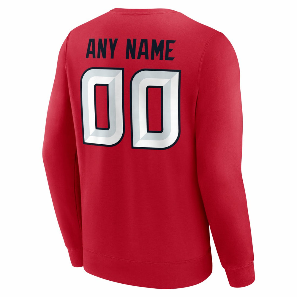 Team Authentic Personalized Name & Number Sweatshirt - Houston Texans Sweatshirts