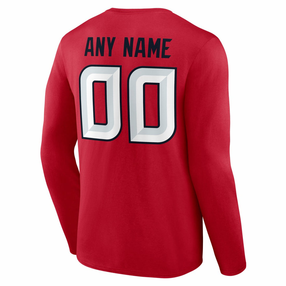 Team Authentic Personalized Name & Number Long Sleeve T-Shirt - Houston Texans T-shirts