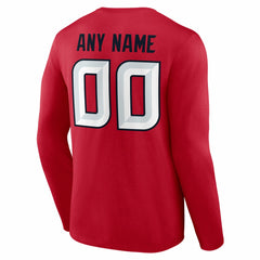 Team Authentic Personalized Name & Number Long Sleeve T-Shirt - Houston Texans T-shirts