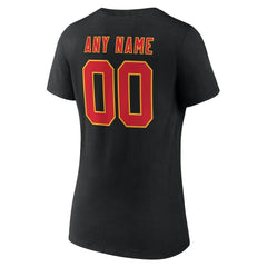 Women's Team Authentic Personalized Name & Number V-Neck T-Shirt - Kansas City Chiefs T-shirts