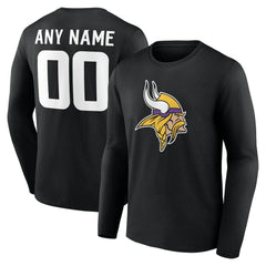Team Authentic Personalized Name & Number Long Sleeve T-Shirt - Minnesota Vikings T-shirts