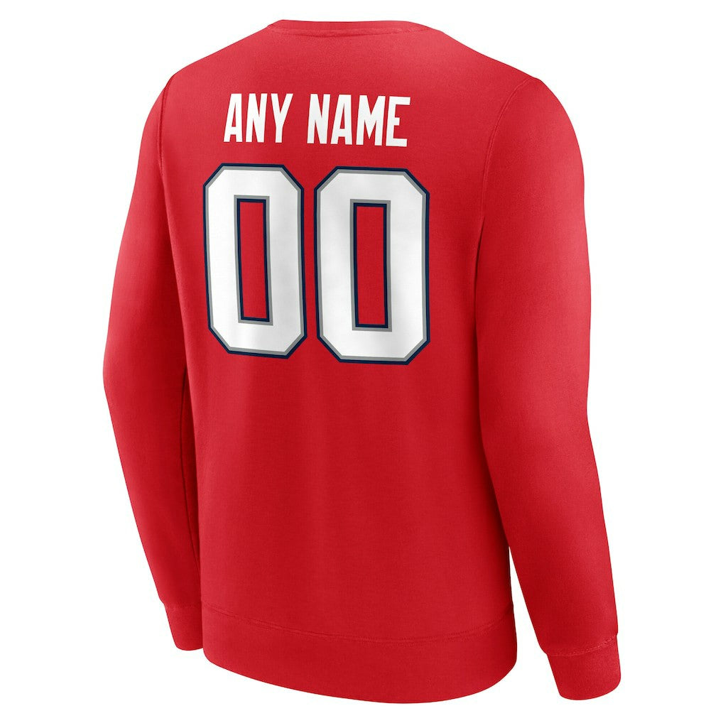 Team Authentic Personalized Name & Number Sweatshirt - New England Patriots Sweatshirts