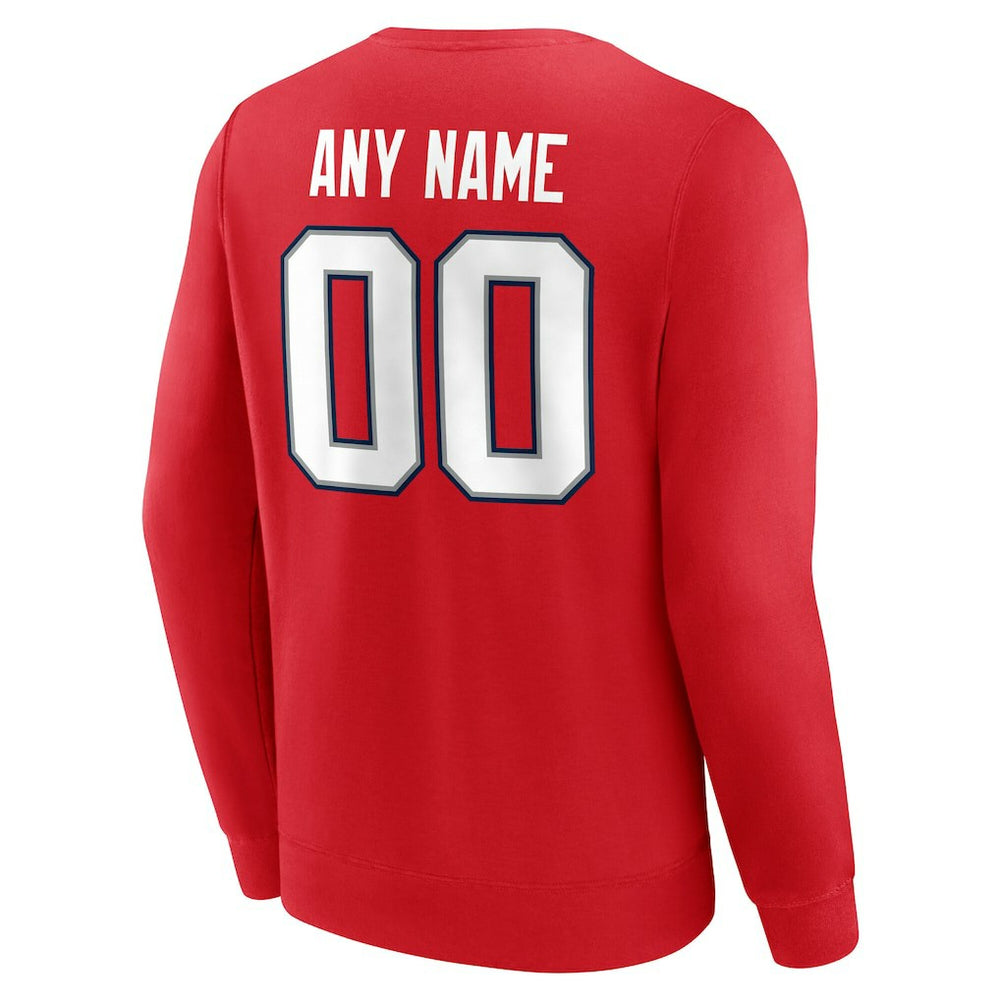 Team Authentic Personalized Name & Number Sweatshirt - New England Patriots Sweatshirts