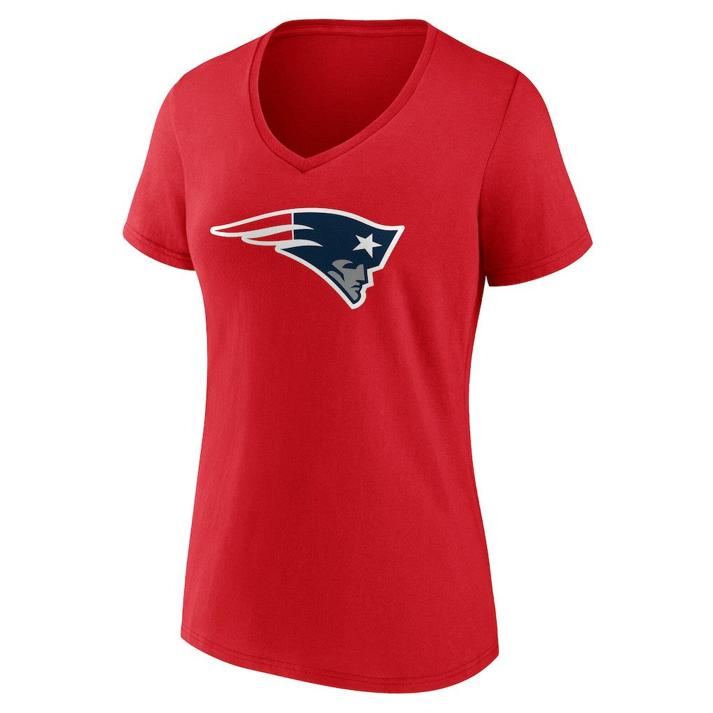 Women's Team Authentic Personalized Name & Number V-Neck T-Shirt - New England Patriots T-shirts