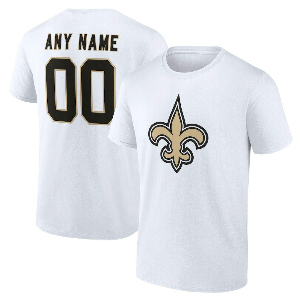 Team Authentic Personalized Name & Number T-Shirt - New Orleans Saints T-shirts