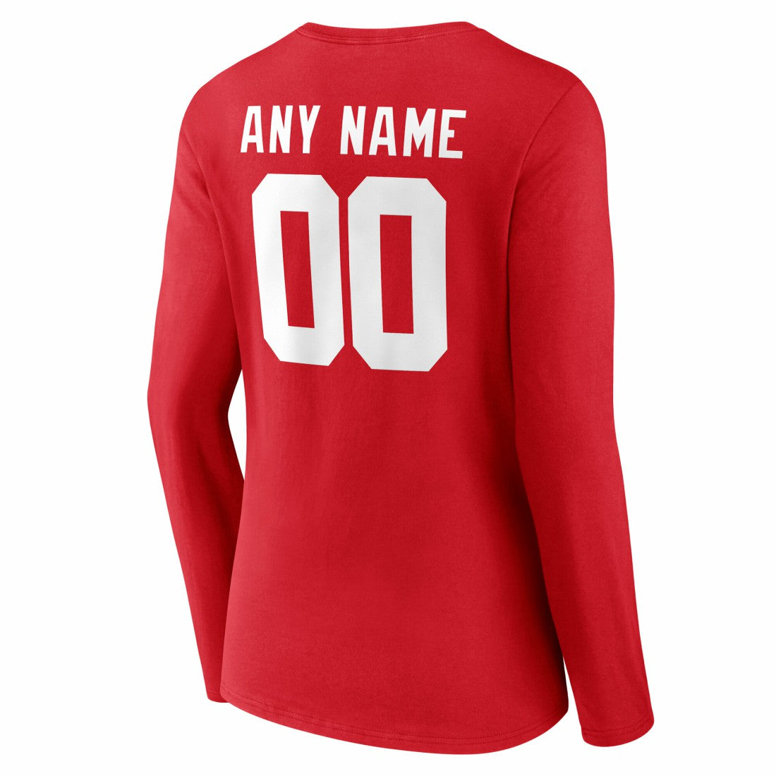 Women's Team Authentic Personalized Name & Number Long Sleeve V-Neck T-Shirt - New York Giants T-shirts