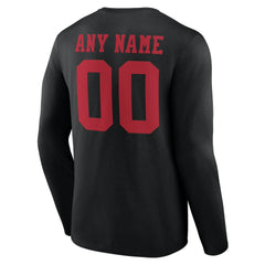 Team Authentic Personalized Name & Number Long Sleeve T-Shirt - San Francisco 49ers T-shirts