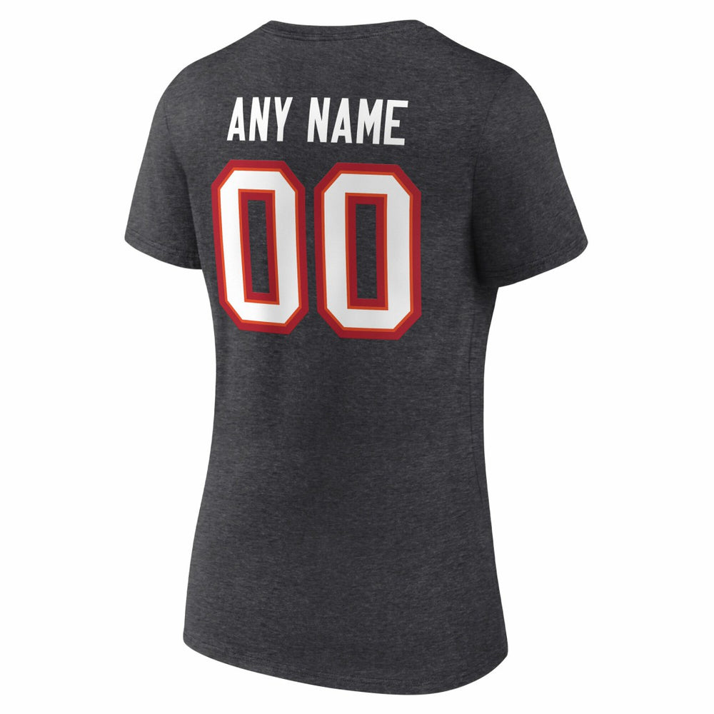 Women's Team Authentic Personalized Name & Number V-Neck T-Shirt - Tampa Bay Buccaneers T-shirts