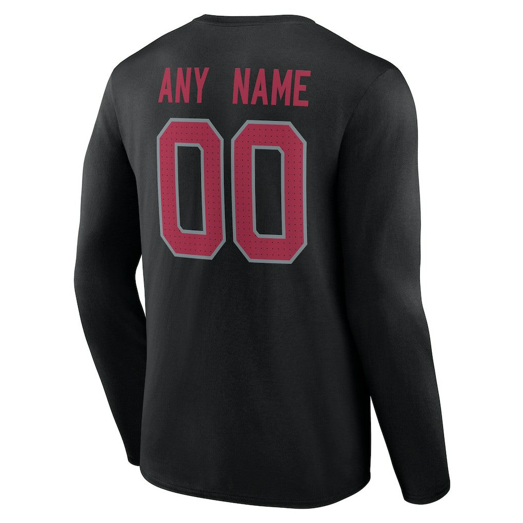Team Authentic Personalized Name & Number Long Sleeve T-Shirt - Arizona Cardinals T-shirts