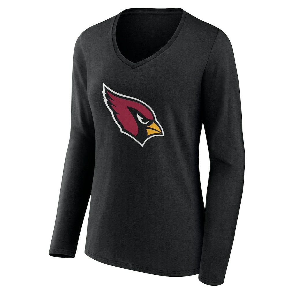 Women's Team Authentic Personalized Name & Number Long Sleeve V-Neck T-Shirt - Arizona Cardinals T-shirts