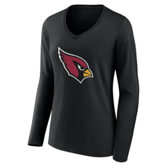 Women's Team Authentic Personalized Name & Number Long Sleeve V-Neck T-Shirt - Arizona Cardinals T-shirts