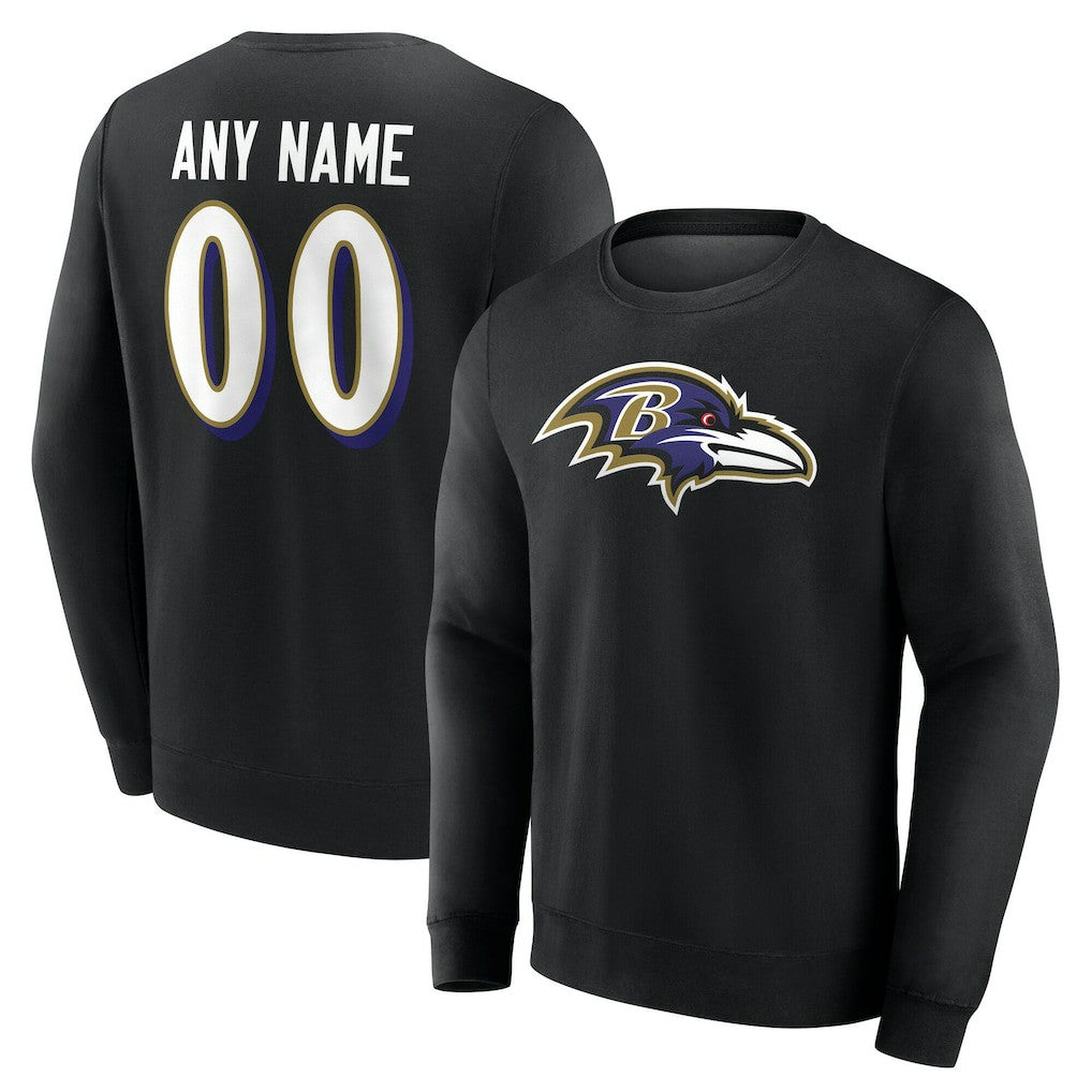 Team Authentic Personalized Name & Number Sweatshirt - Baltimore Ravens Sweatshirts