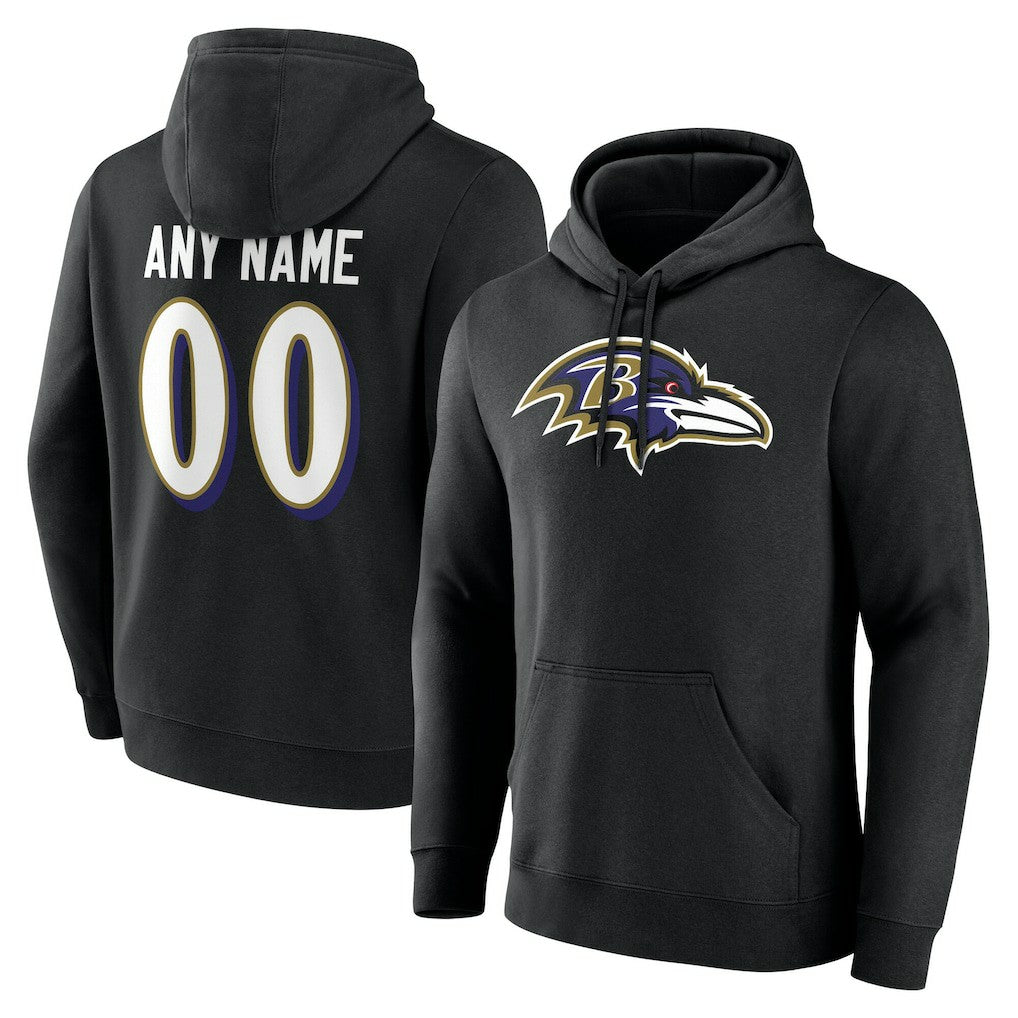 Team Authentic Personalized Name & Number Hoodie - Baltimore Ravens Hoodies