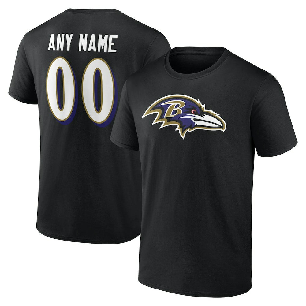 Team Authentic Personalized Name & Number T-Shirt - Baltimore Ravens T-shirts