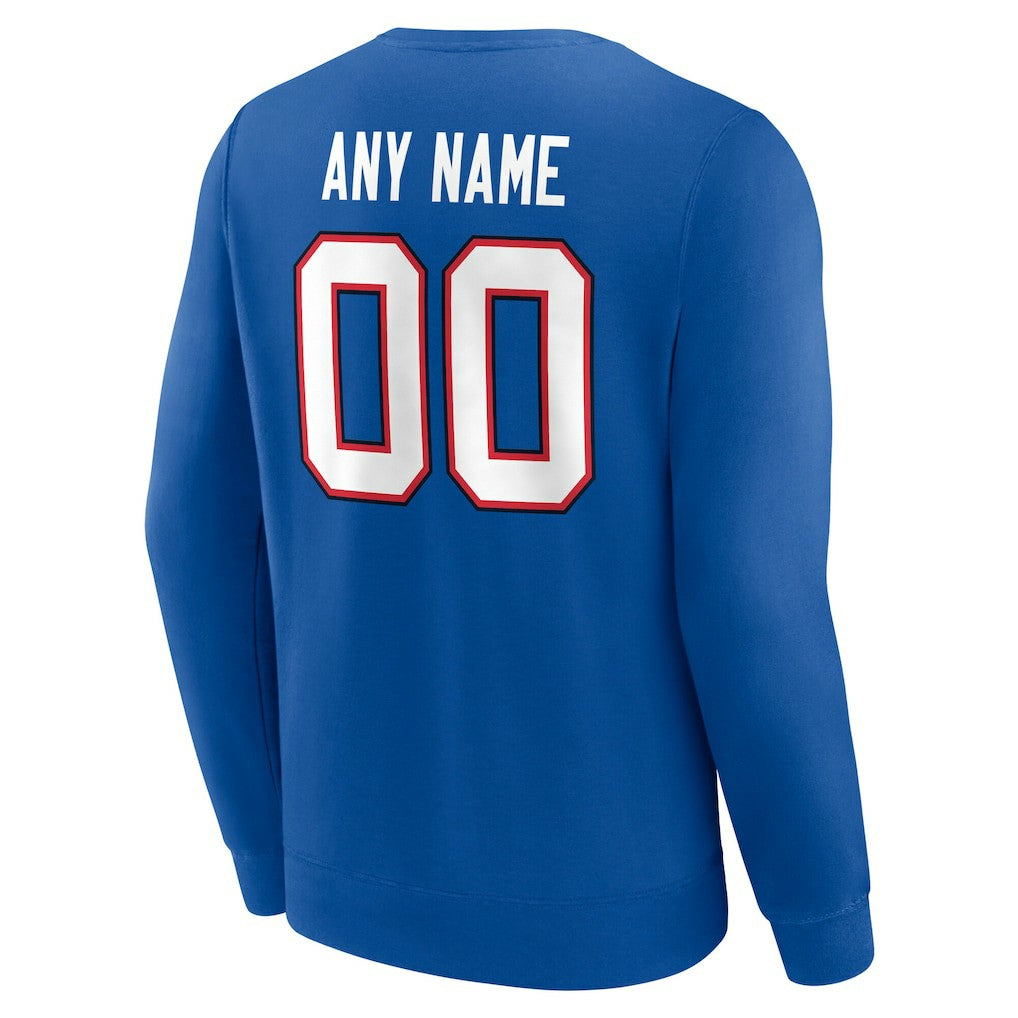 Team Authentic Personalized Name & Number Sweatshirt - Buffalo Bills Sweatshirts