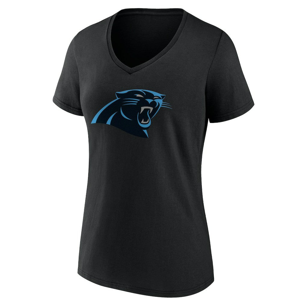 Women's Team Authentic Personalized Name & Number V-Neck T-Shirt - Carolina Panthers T-shirts