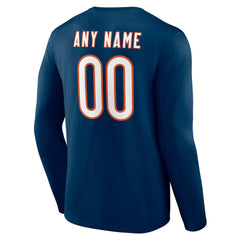 Team Authentic Personalized Name & Number Long Sleeve T-Shirt - Chicago Bears T-shirts