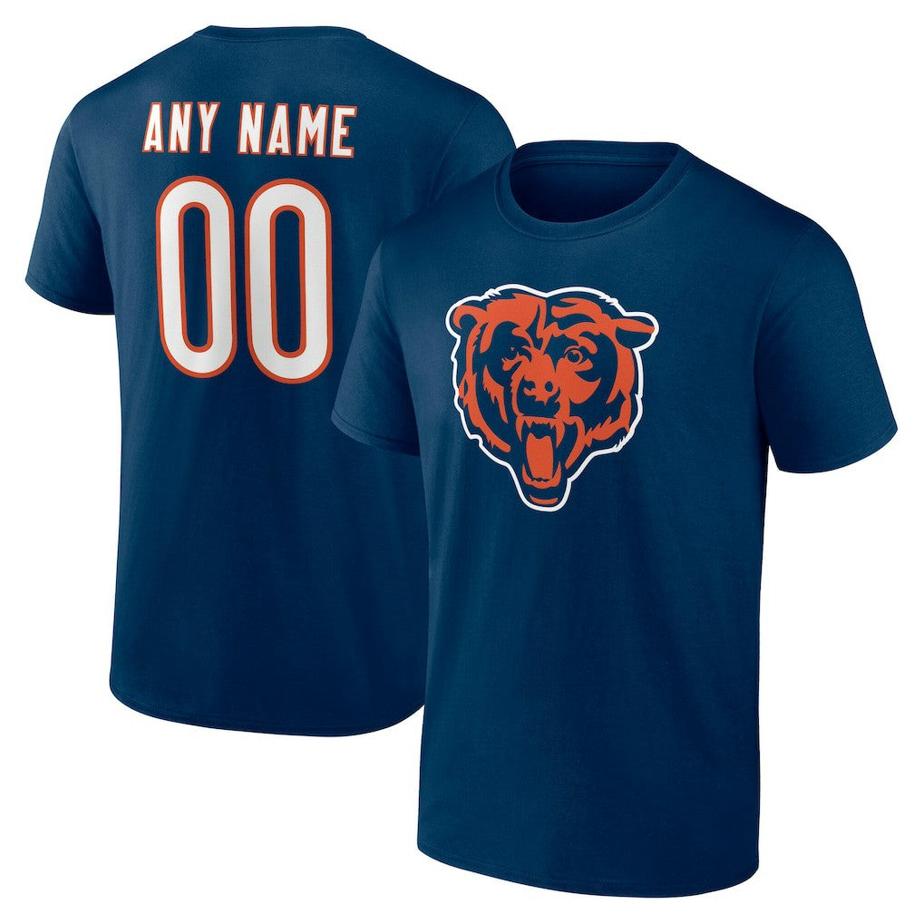 Team Authentic Personalized Name & Number T-Shirt - Chicago Bears T-shirts