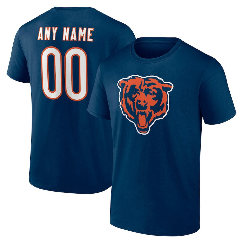 Team Authentic Personalized Name & Number T-Shirt - Chicago Bears T-shirts