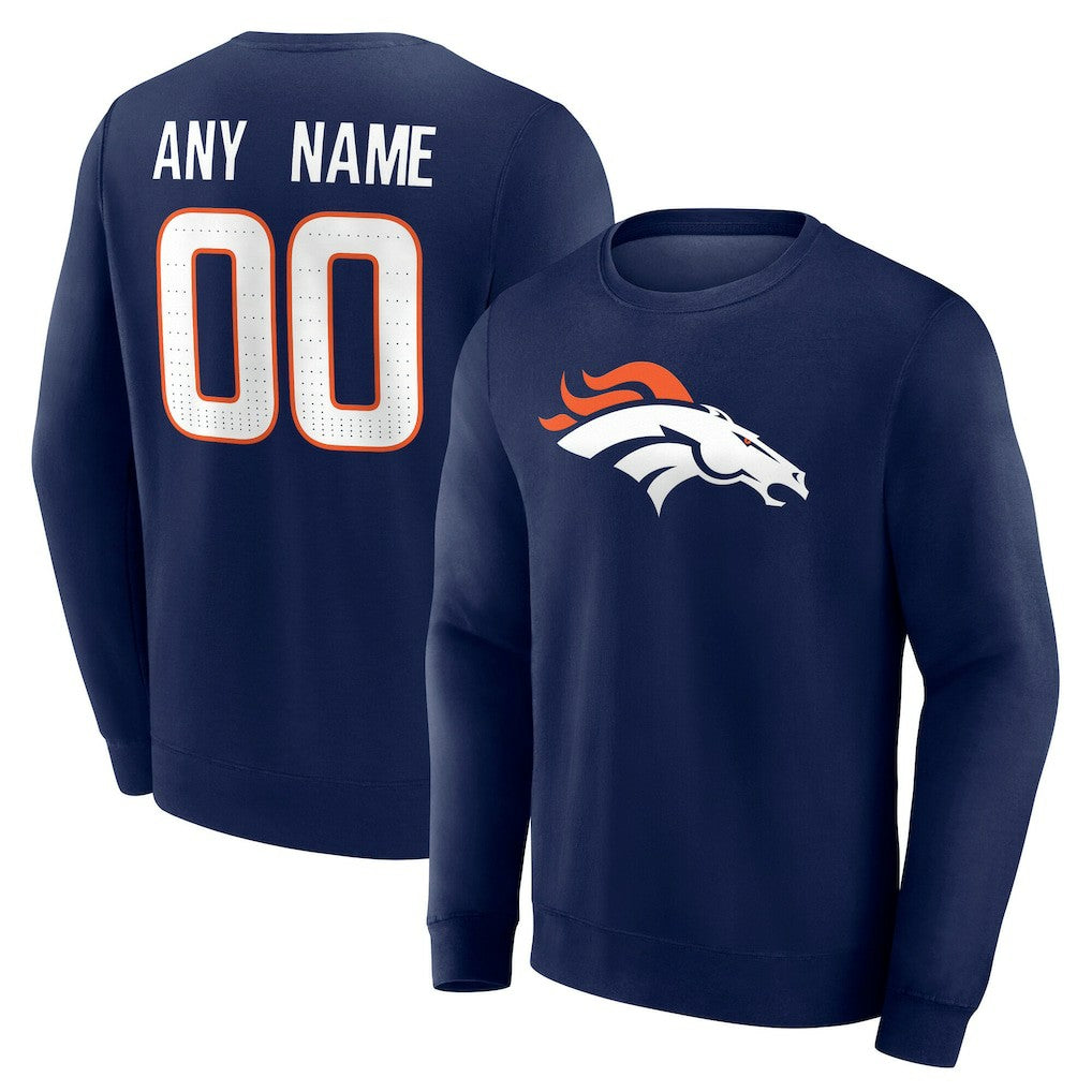 Team Authentic Personalized Name & Number Sweatshirt - Denver Broncos Sweatshirts