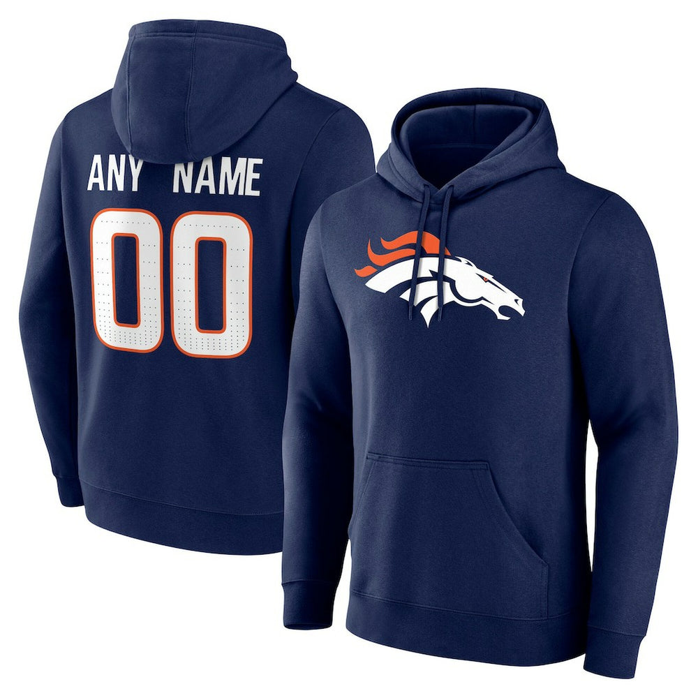 Team Authentic Personalized Name & Number Hoodie - Denver Broncos Hoodies