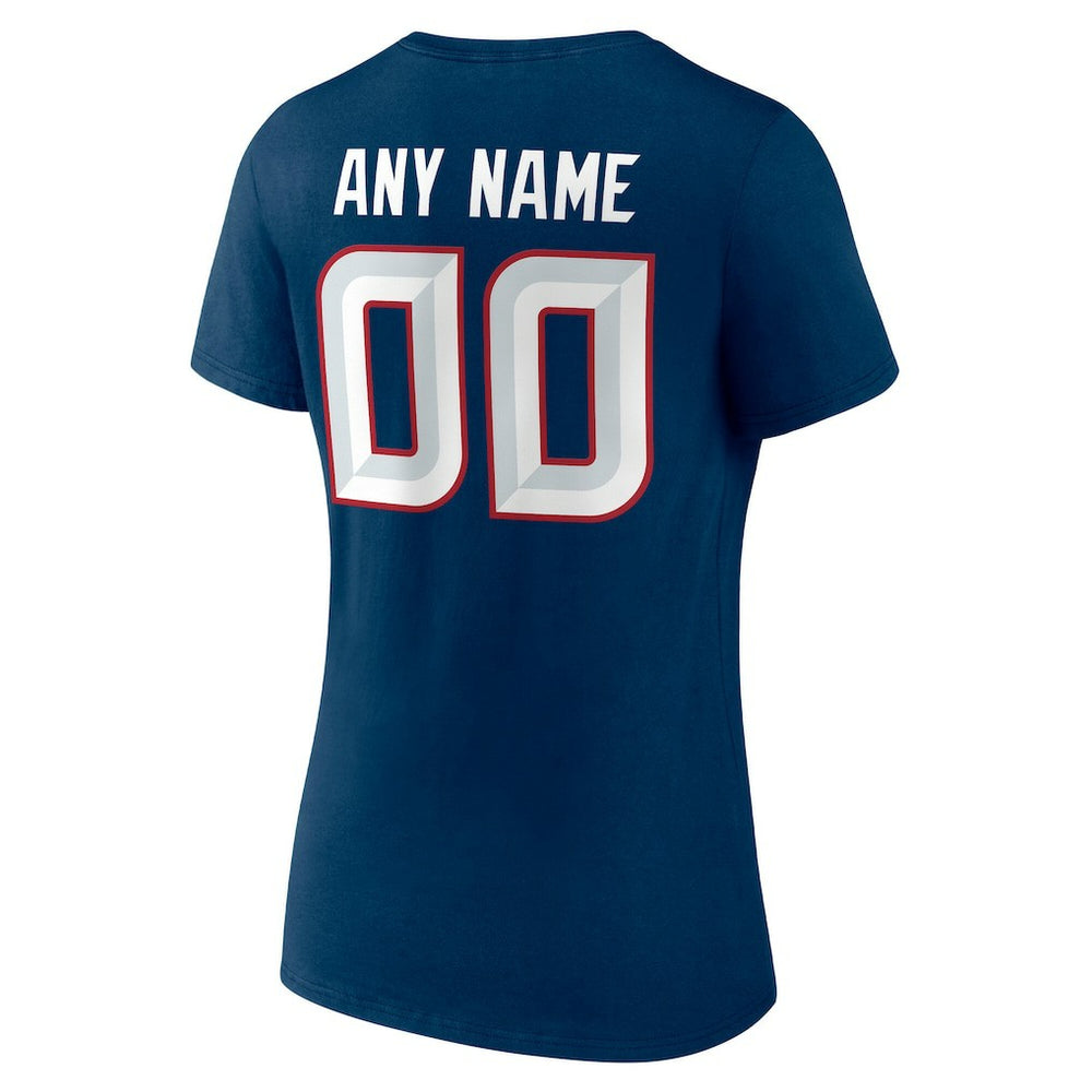 Women's Team Authentic Personalized Name & Number V-Neck T-Shirt - Houston Texans T-shirts