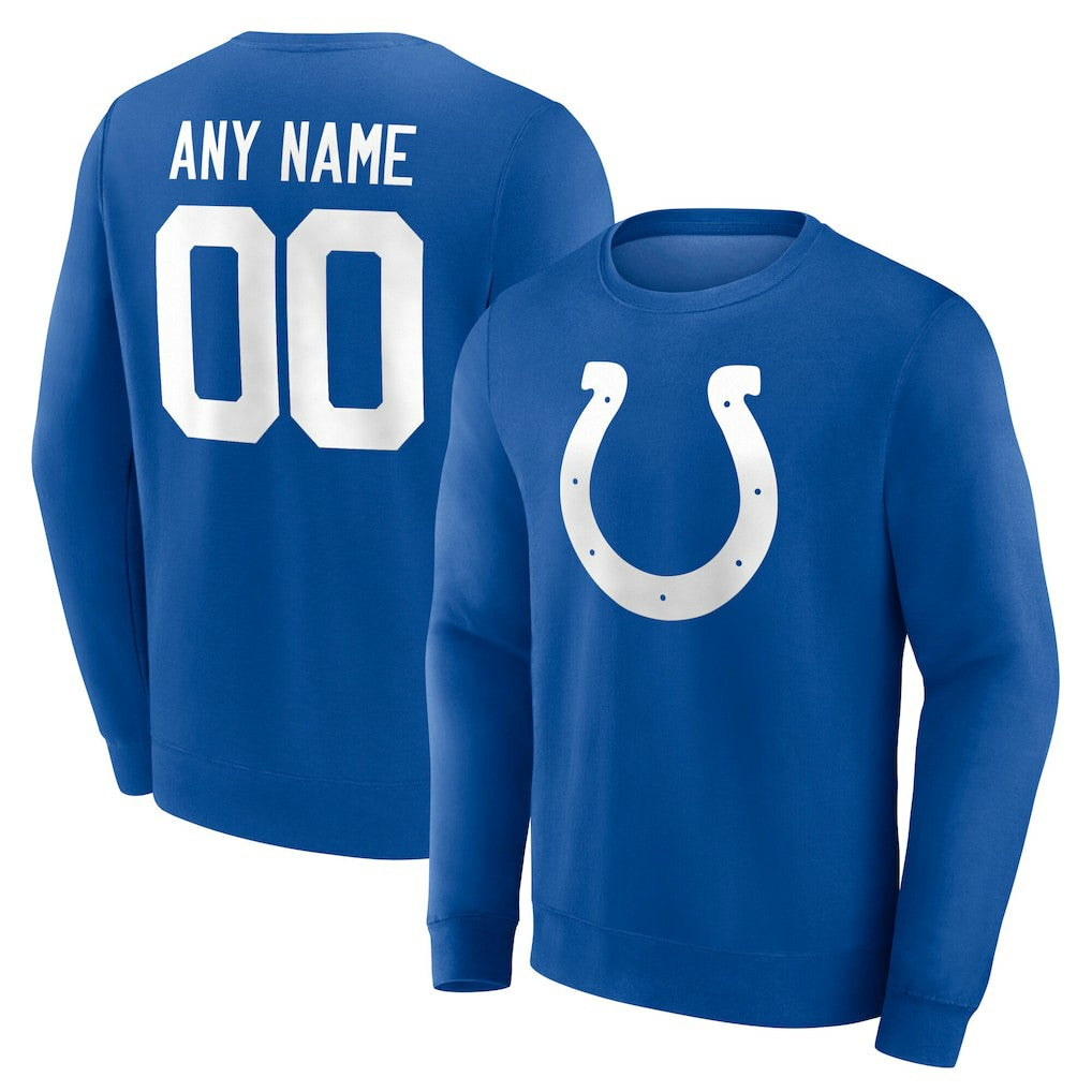 Team Authentic Personalized Name & Number Sweatshirt - Indianapolis Colts Sweatshirts
