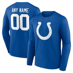 Team Authentic Personalized Name & Number Long Sleeve T-Shirt - Indianapolis Colts T-shirts