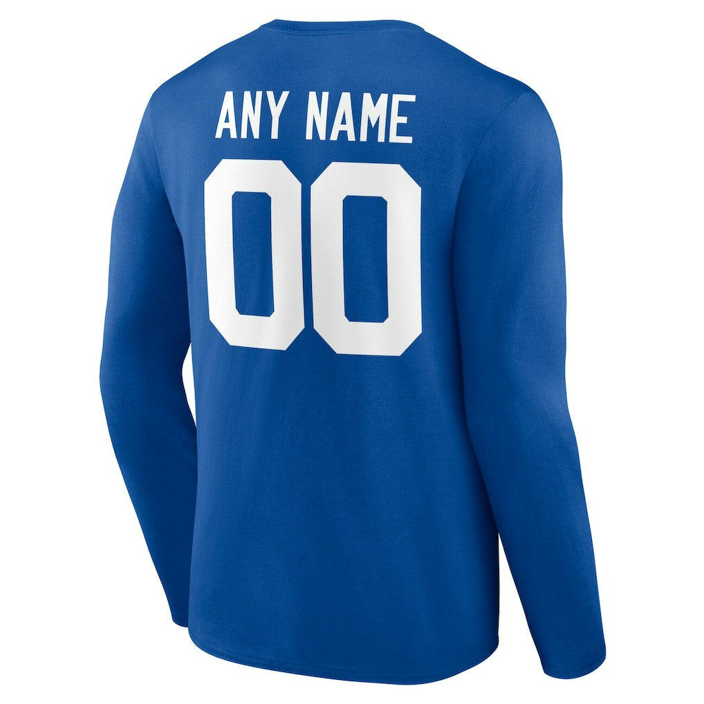 Team Authentic Personalized Name & Number Long Sleeve T-Shirt - Indianapolis Colts T-shirts