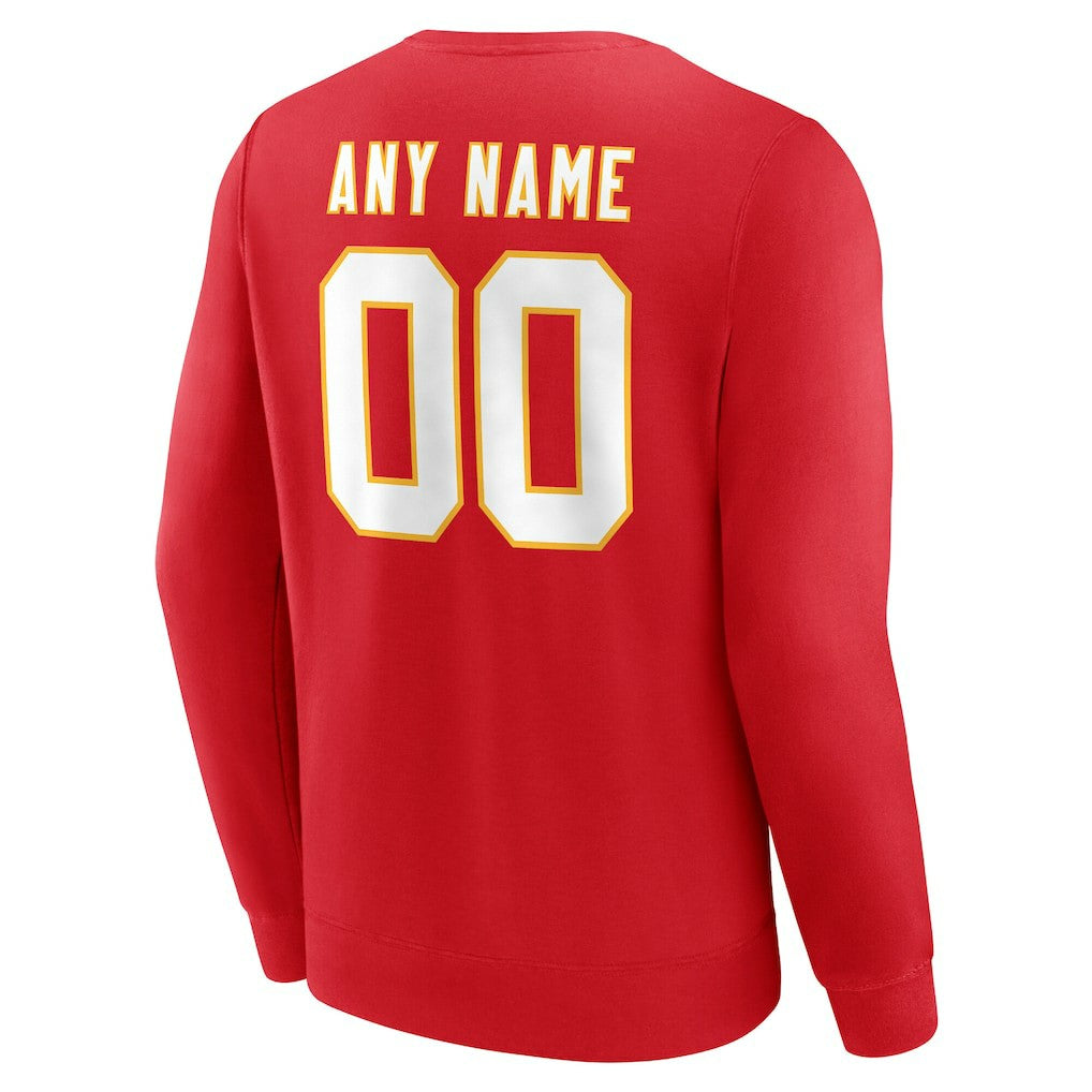 Team Authentic Personalized Name & Number Sweatshirt - Kansas City Chiefs Sweatshirts