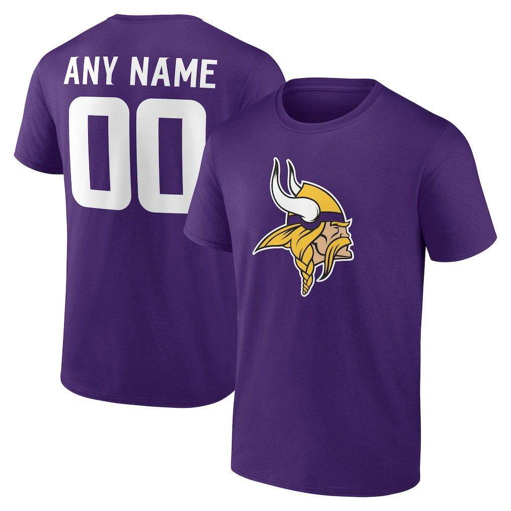 Team Authentic Personalized Name & Number T-Shirt - Minnesota Vikings T-shirts