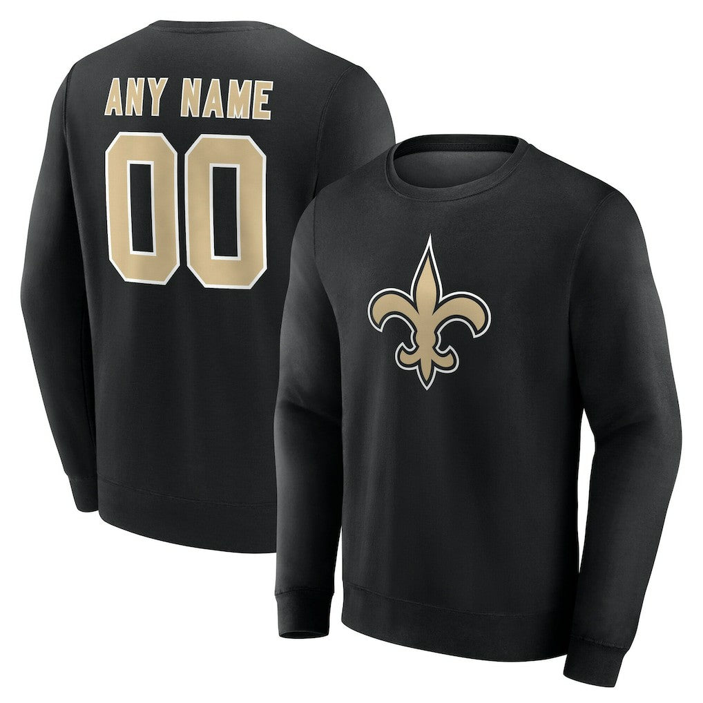 Team Authentic Personalized Name & Number Sweatshirt - New Orleans Saints Sweatshirts