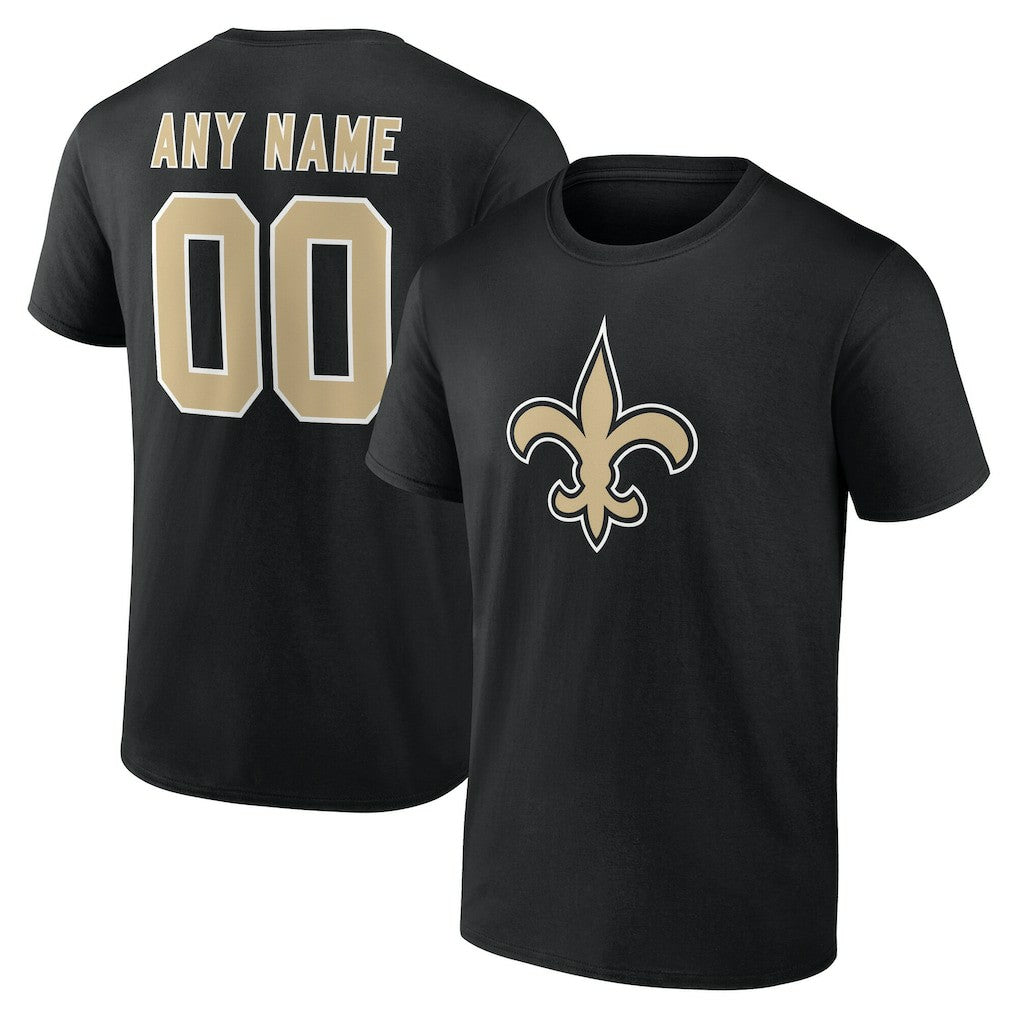 Team Authentic Personalized Name & Number T-Shirt - New Orleans Saints T-shirts