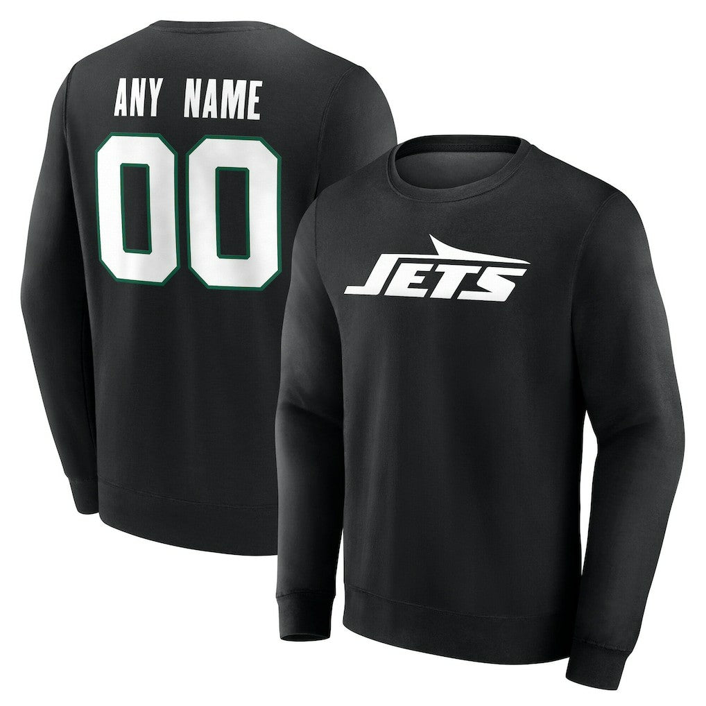 Team Authentic Personalized Name & Number Sweatshirt - New York Jets Sweatshirts