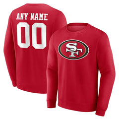 Team Authentic Personalized Name & Number Sweatshirt - San Francisco 49ers Sweatshirts
