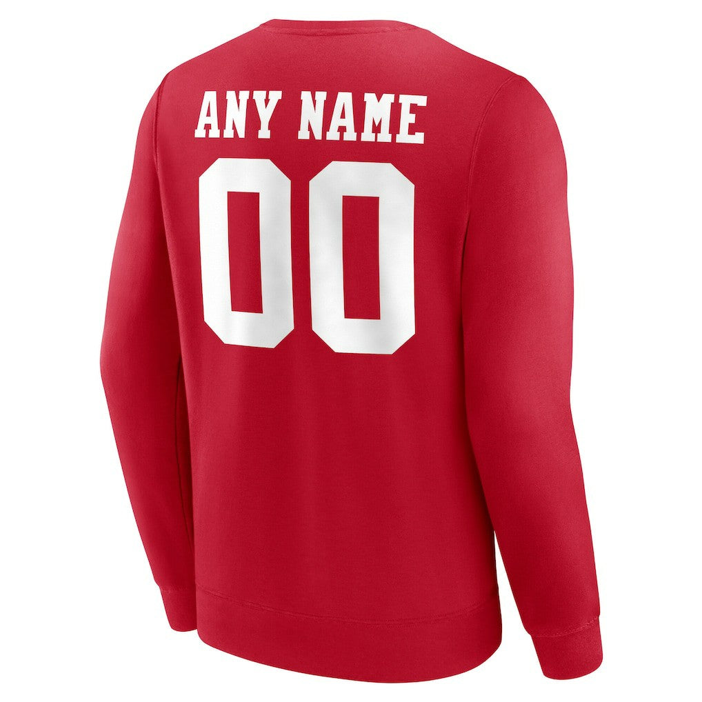 Team Authentic Personalized Name & Number Sweatshirt - San Francisco 49ers Sweatshirts
