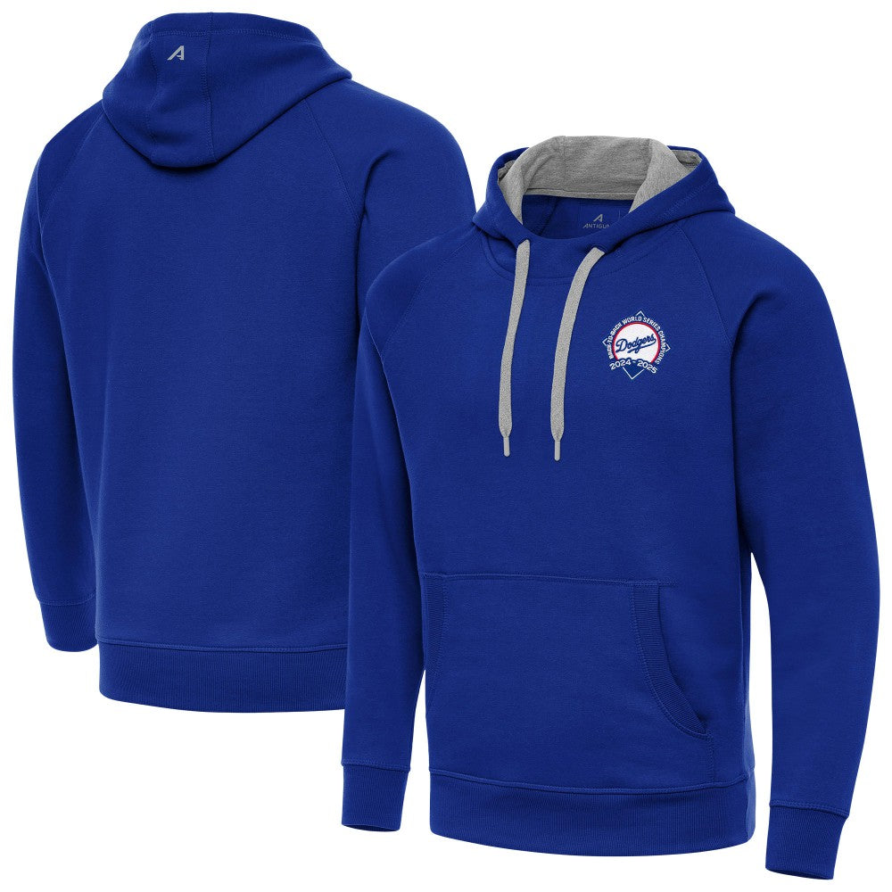 Royal Los Angeles Dodgers Antigua Back-to-Back World Series Champions Victory Hoodie