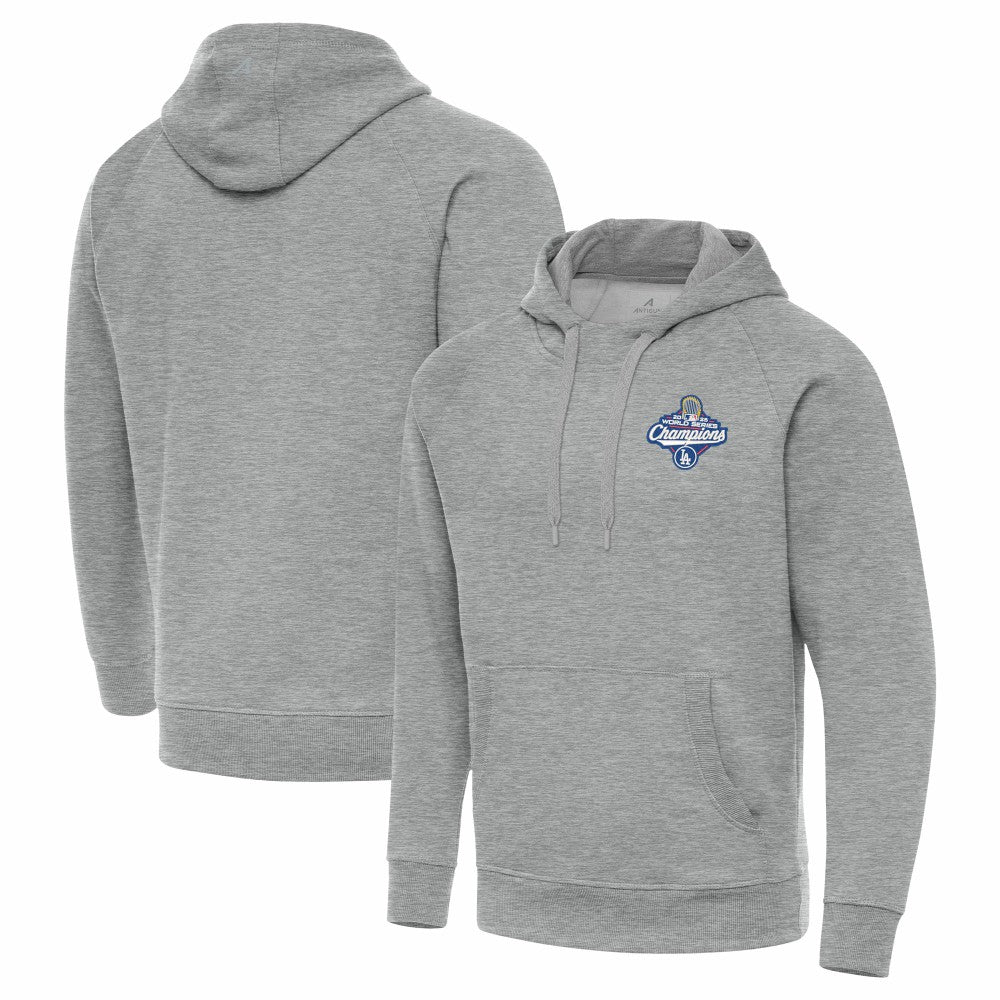 Heather Gray Los Angeles Dodgers Antigua 2025 World Series Champions Victory Hoodie
