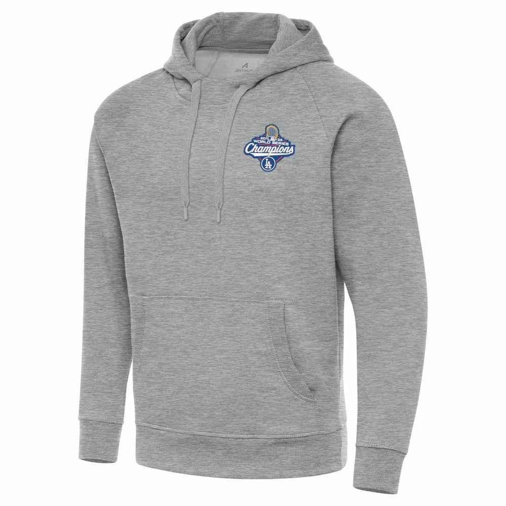 Heather Gray Los Angeles Dodgers Antigua 2025 World Series Champions Victory Hoodie