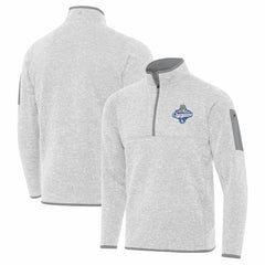 Heather Gray Los Angeles Dodgers Antigua 2025 World Series Champions Fortune Quarter-Zip Jacket