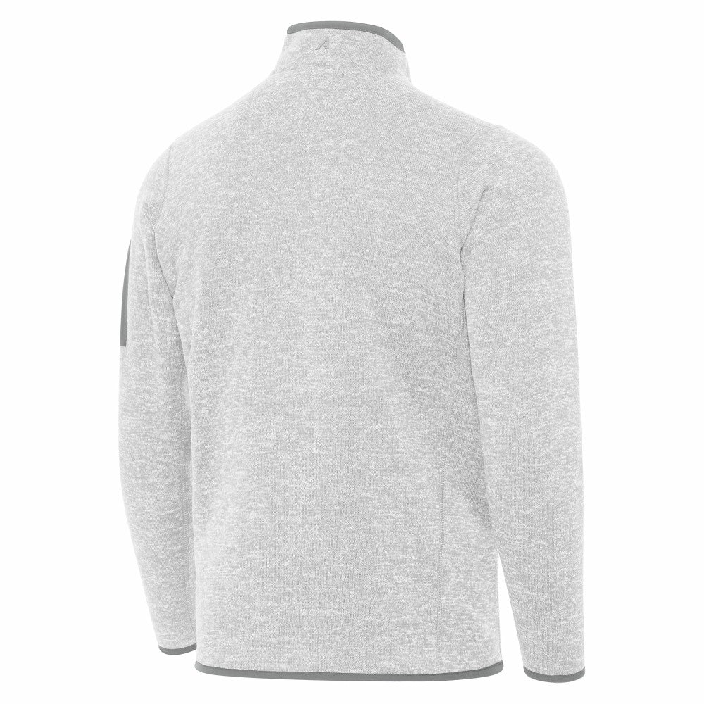 Heather Gray Los Angeles Dodgers Antigua 2025 World Series Champions Fortune Quarter-Zip Jacket