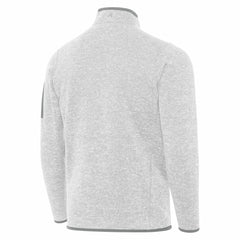 Heather Gray Los Angeles Dodgers Antigua 2025 World Series Champions Fortune Quarter-Zip Jacket