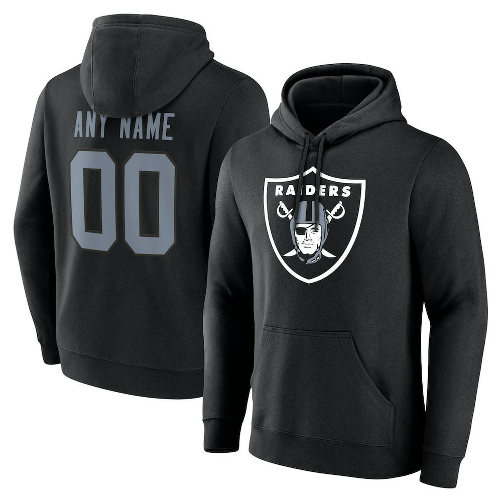 Big & Tall Team Authentic Custom Hoodie - Las Vegas Raiders Hoodies