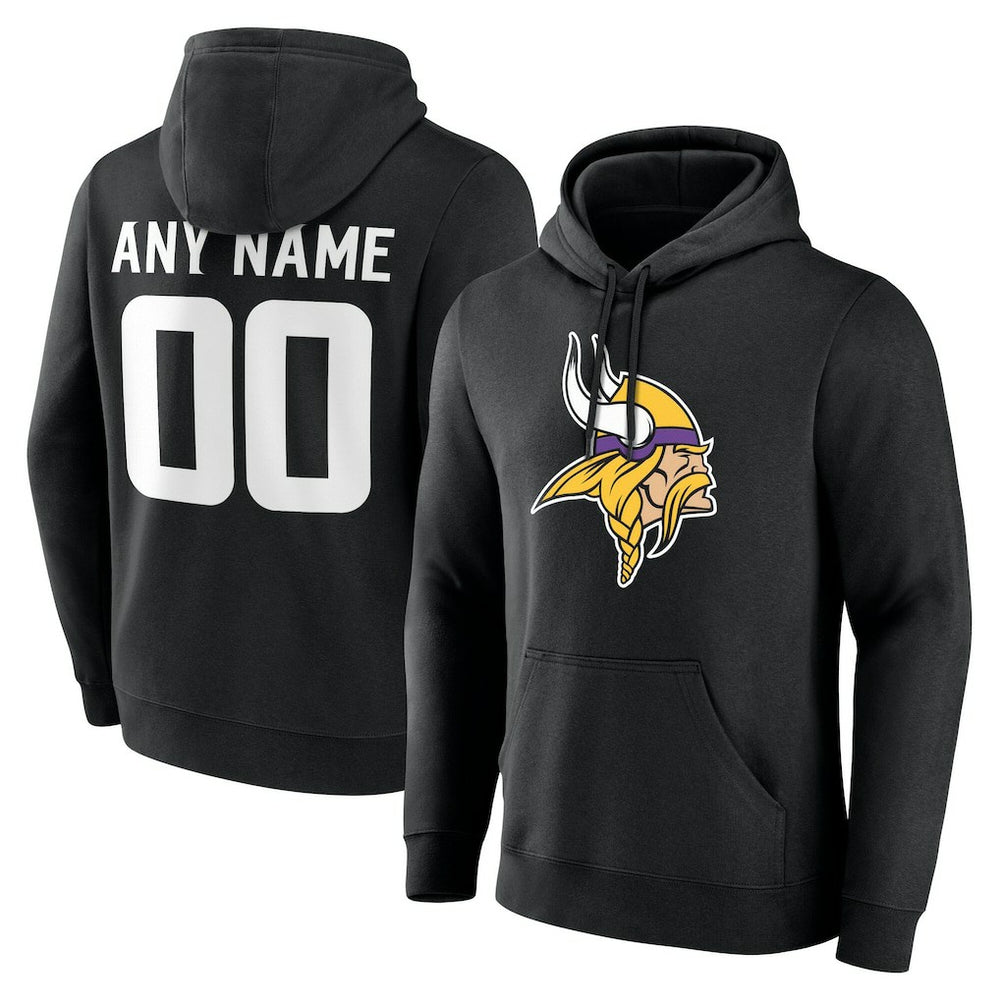 Big & Tall Team Authentic Custom Hoodie - Minnesota Vikings Hoodies