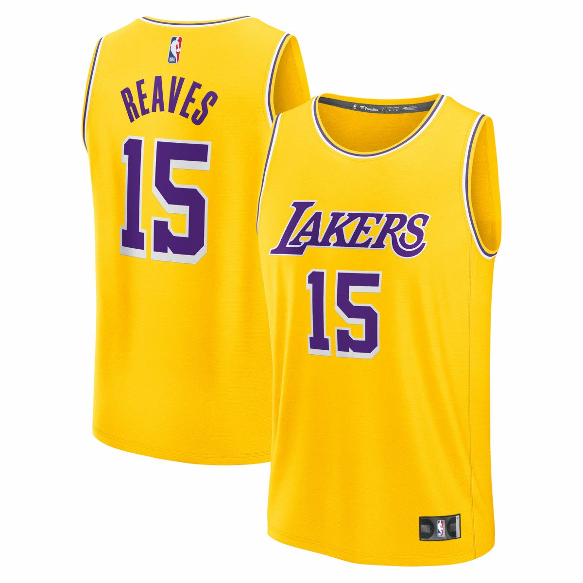 Fanatics Austin Reaves Los Angeles Lakers Youth Fast Break Replica Jersey