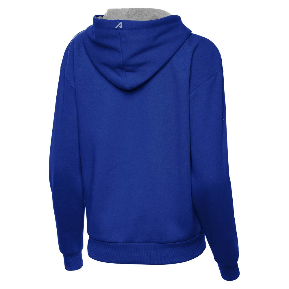 Royal Los Angeles Dodgers Antigua Women's 2025 World Series Champions Victory Hoodie