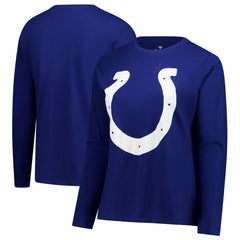 Women's Plus Size Scoop Neck Long Sleeve T-Shirt - Indianapolis Colts T-shirts
