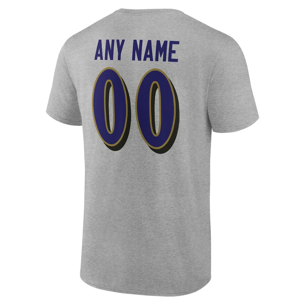 Big & Tall Team Authentic Custom T-Shirt - Baltimore Ravens T-shirts
