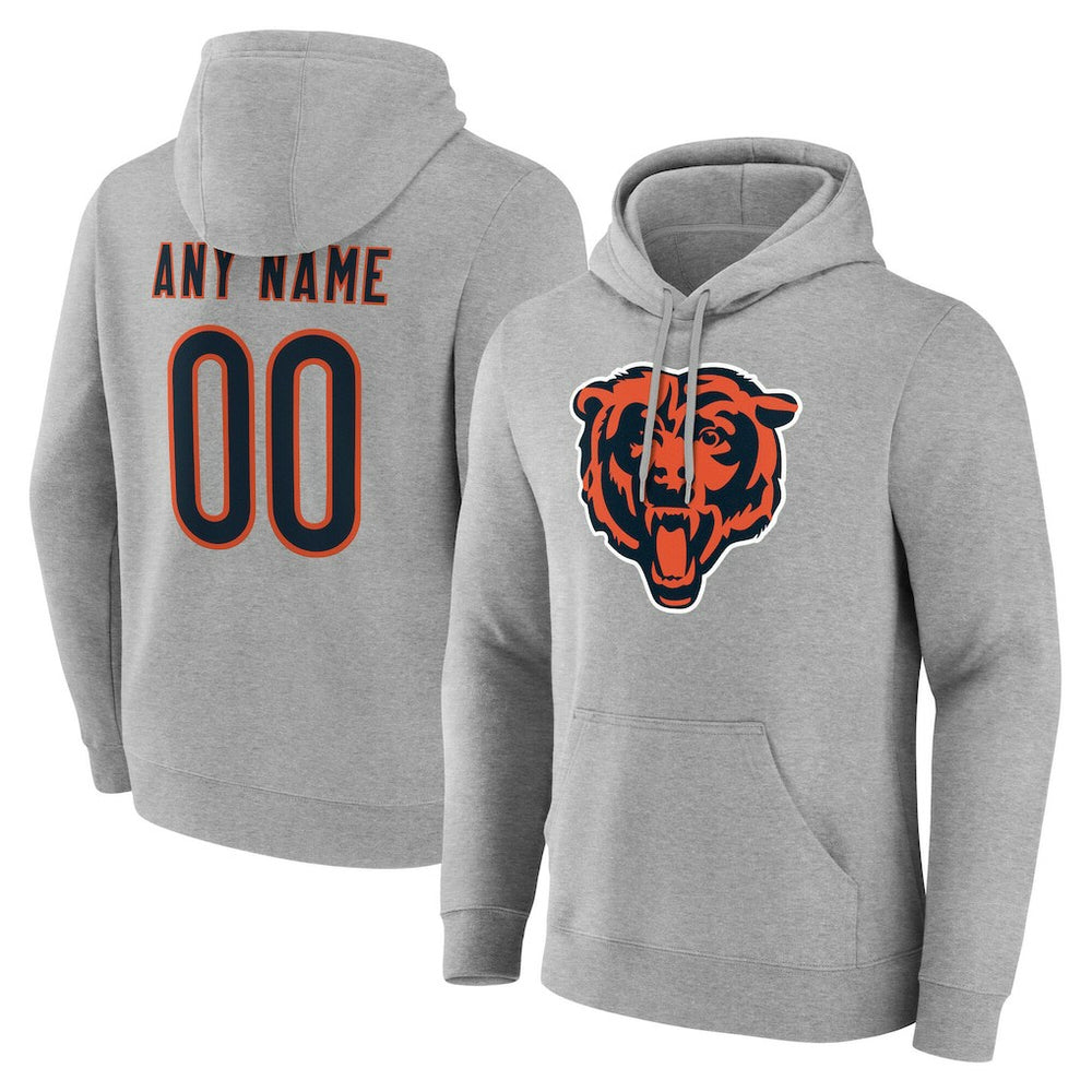 Big & Tall Team Authentic Custom Hoodie - Chicago Bears Hoodies